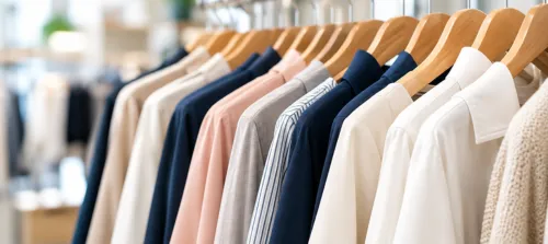 アパレル商品のハンガー保管