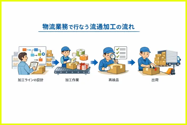 流通加工の流れ